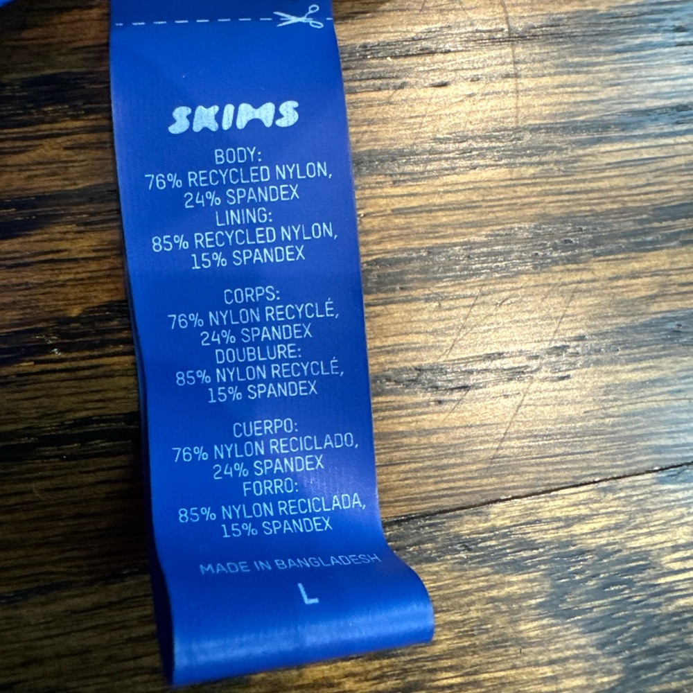 SKIMS Electric Blue Bikini Top - Picture 2 of 2